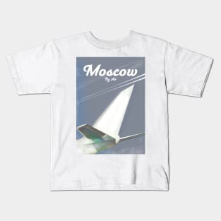 Moscow travel poster Kids T-Shirt